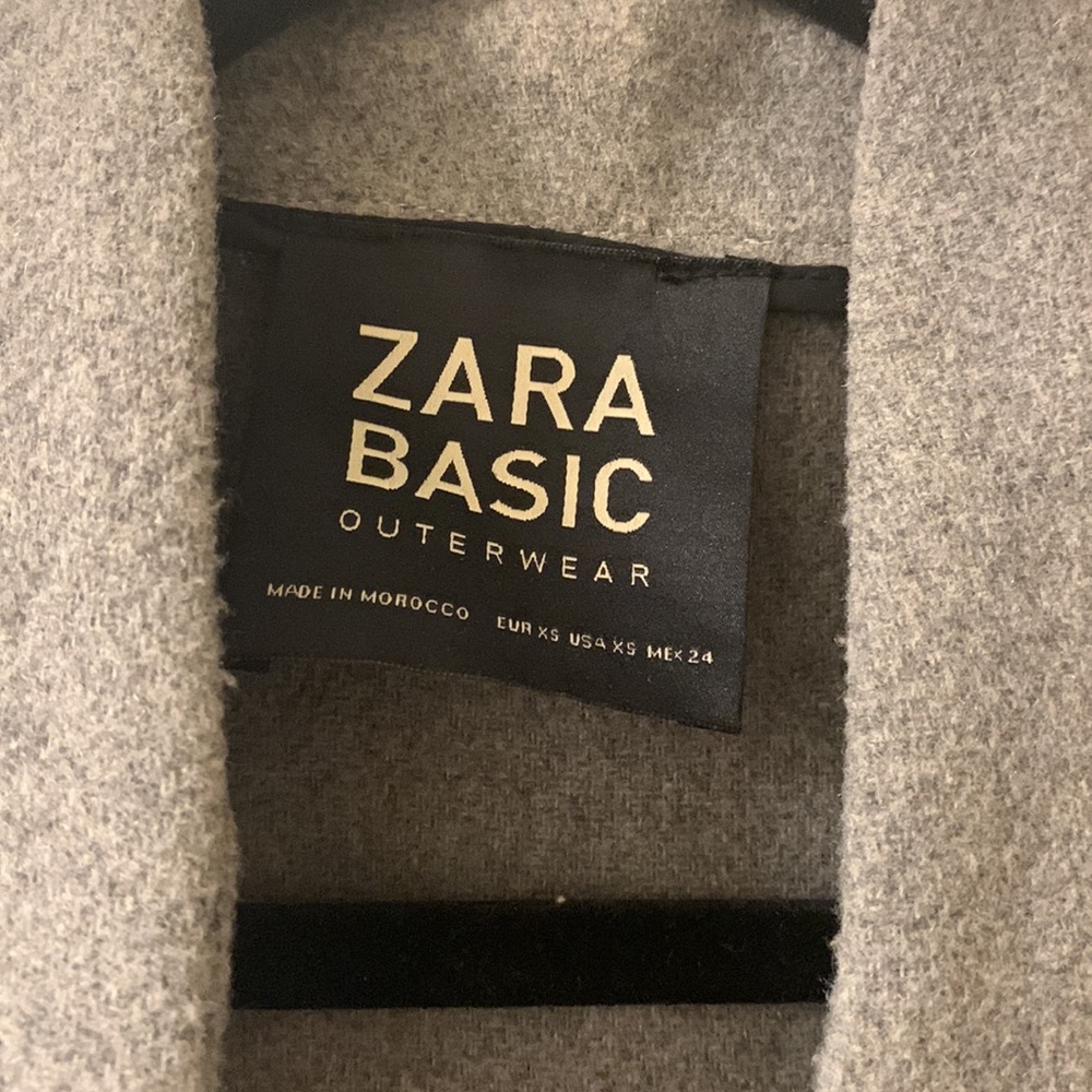 Zara Basic Outerwear Sleeveless Wool Vest/Jacket/Coatagin - Picture 3 of 5